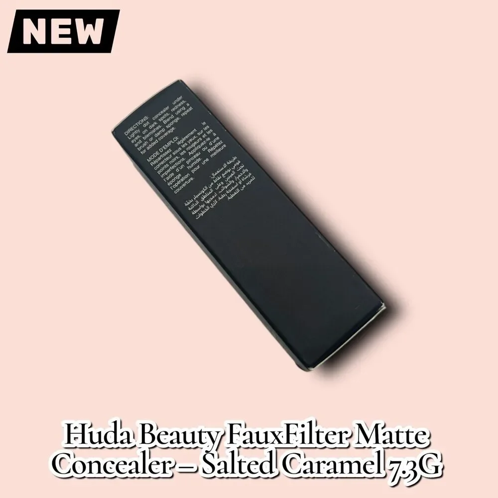 New NIB Huda Beauty FauxFilter Matte Concealer – Salted Caramel 7.3G - Picture 3 of 7